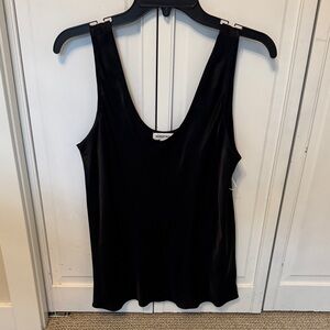 Nordstrom Black Scoop Neck Tank Top